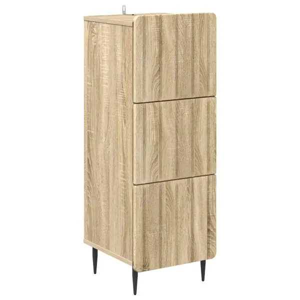 Beställ idag vidaXL Lådans skåp Sonoma-ek 33 x 34,5 x 92 cm Konstruerat trä