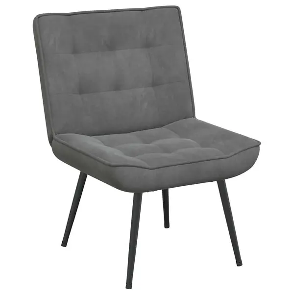 Begränsat erbjudande vidaXL Vilstol mörkgrå 64x74x84 cm sammet