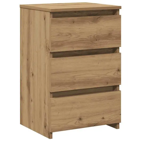 Outlet vidaXL Sängbord artisan ek 40x35x62,5 cm konstruerat trä