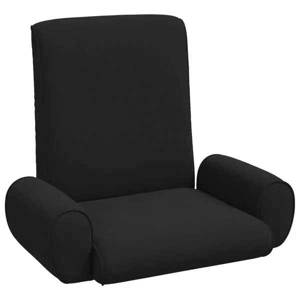 vidaXL Golvstol Svart 68 x 51 x 56 cm Kornig Sammet Erbjudande