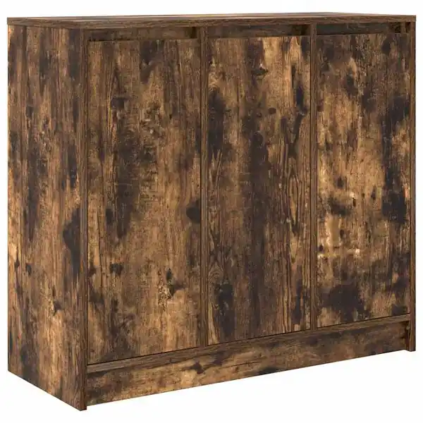 Begränsat erbjudande vidaXL Skänk rökt ek 85x34x76 cm konstruerat trä