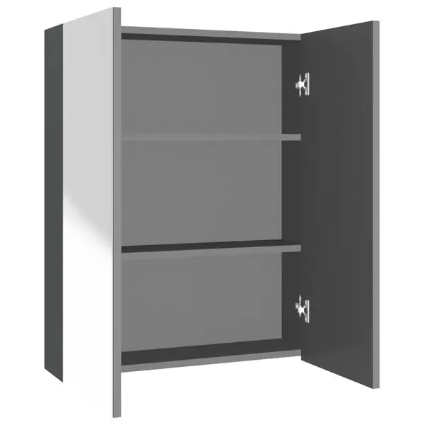 vidaXL Spegelskåp för badrum antracit 60x15x75 cm MDF Nedsatt pris