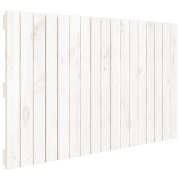 vidaXL Väggmonterad huvudgavel vit 108x3x60 cm massiv furu Köp nu
