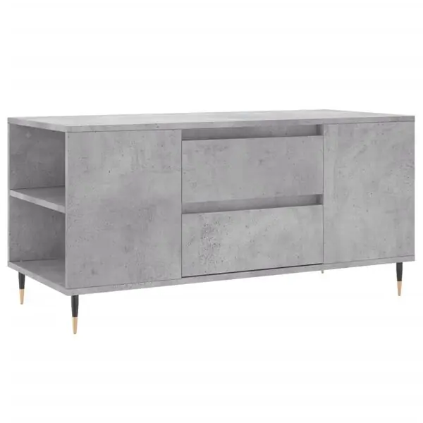 vidaXL Soffbord betonggrå 102x44,5x50 cm konstruerat trä Sänkt pris