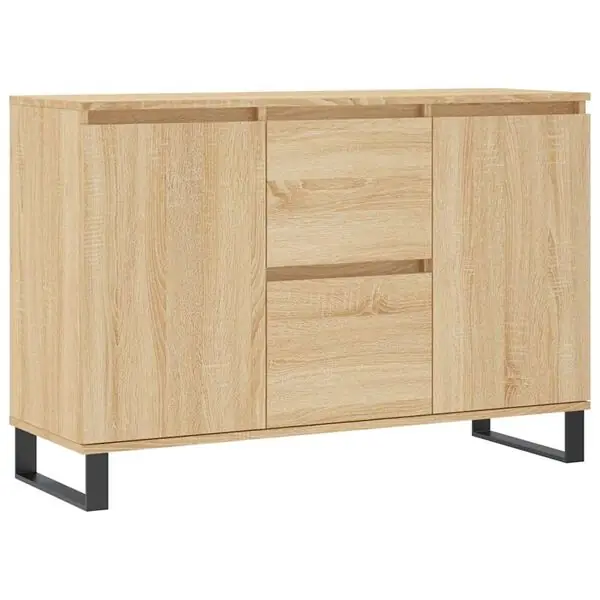 vidaXL Skänk sonoma-ek 101,5x35x70 cm konstruerat trä Extra rabatt