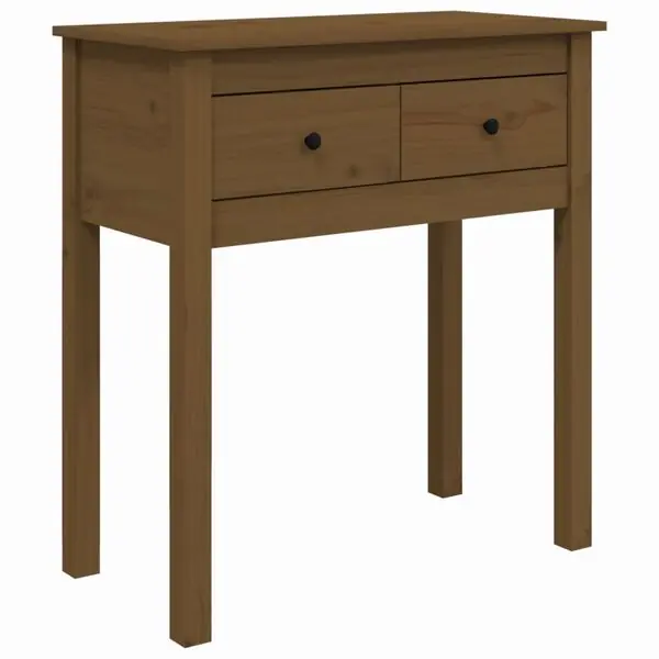 Begränsat antal vidaXL Konsolbord honungsbrun 70x35x75 cm massiv furu