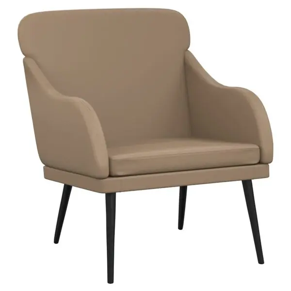 Kampanj vidaXL Fåtölj cappuccino 63x76x80 cm konstläder
