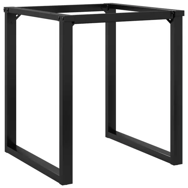 vidaXL Bordsben för matbord O-ram 70x70x73 cm stål Bästa pris