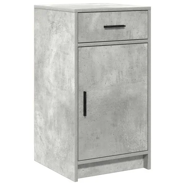 Handla nu vidaXL Sideboard med låda Betonggrå 40 x 40,5 x 75 cm Konstruerat trä