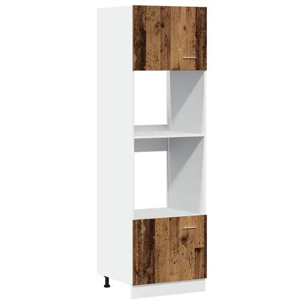vidaXL Köksskåp för mikrovågsugn &lLyon&r 60x57x207 cm konstruerat trä Extra rabatt
