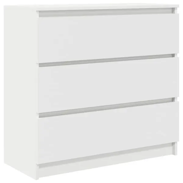 vidaXL Skänk vit 80x35x76 cm konstruerat trä Kampanj
