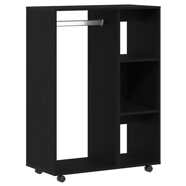 Beställ idag vidaXL Garderob svart ek 80x40x110 cm konstruerat trä