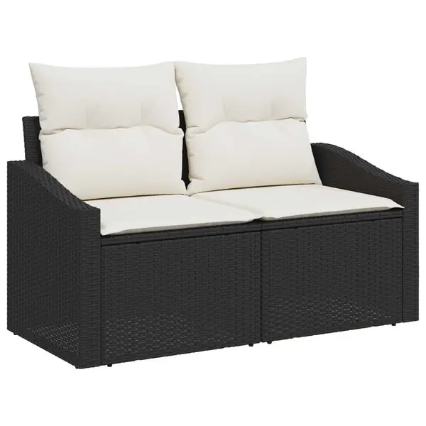 vidaXL Trädgårdsoffa med kudde 123 x 62 x 69 cm konstrotting Säker betalning