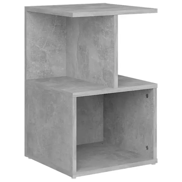 Premium vidaXL Sängbord betonggrå 35x35x55 cm konstruerat trä