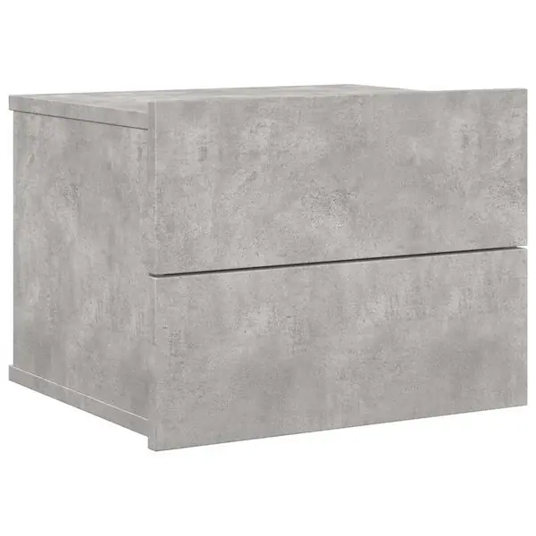 vidaXL Sängbord betonggrå 40x30x30 cm konstruerat trä Premium