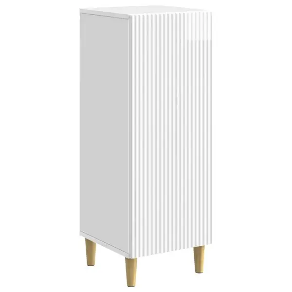 vidaXL Sideboard Vit högglans 33 x 34,5 x 90 cm Konstruerat trä Kundfavorit