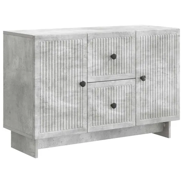 Utförsäljning vidaXL Sideboard med låda Betonggrå 89 x 34,5 x 60 cm Konstruerat trä