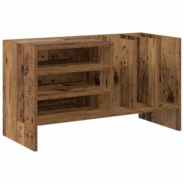 vidaXL Skivskåp Gammalt trä 78,5 x 35 x 45 cm Konstruerat trä Lägg i varukorgen