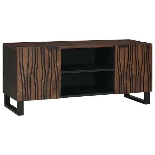 vidaXL TV Enheter Valnöt 105 x 33 x 46 cm Konstruerat trä Fynd