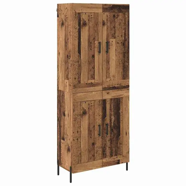 Kundfavorit vidaXL Skåp 2 pcs Gammalt trä Konstruerat trä