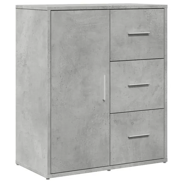 Endast denna vecka vidaXL Skänk betonggrå 60x31x70 cm konstruerat trä