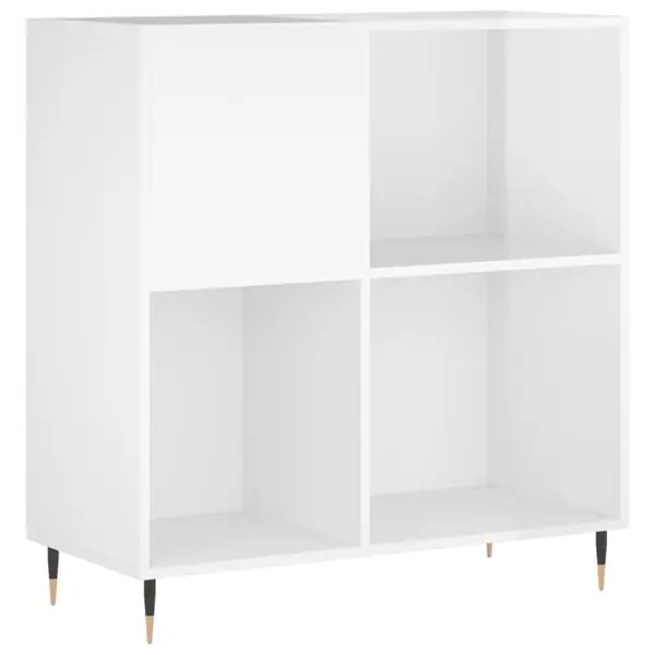Köp online vidaXL Stereobänk vit högglans 84,5x38x89 cm konstruerat trä