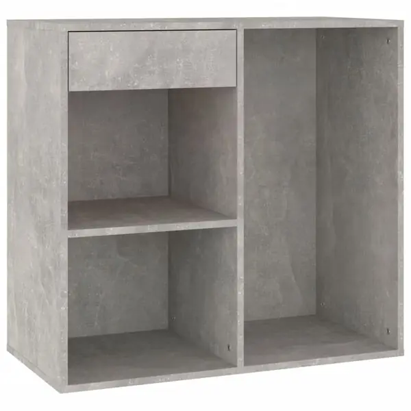 vidaXL Sminkskåp betonggrå 80x40x75 cm konstruerat trä Snabb leverans