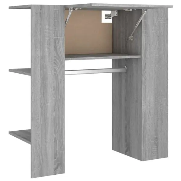 Säker betalning vidaXL Hallskåp grå sonoma 97,5x37x99 cm konstruerat trä