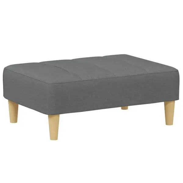 Rabatter vidaXL Fotpall mörkgrå 77x55x31 cm tyg