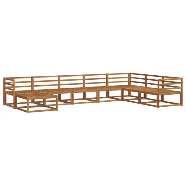 Endast denna vecka vidaXL Utomhussoffset 8 pcs Naturfärg Massivt Akaciaträ