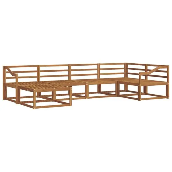 vidaXL Utomhussoffset 6 pcs Naturlig Massivt Akaciaträ Köp nu