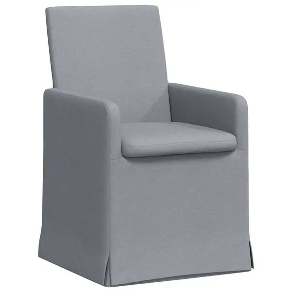 Endast idag vidaXL Matstolar 2 pcs Ljusgrå 57 x 67 x 95 cm tyg