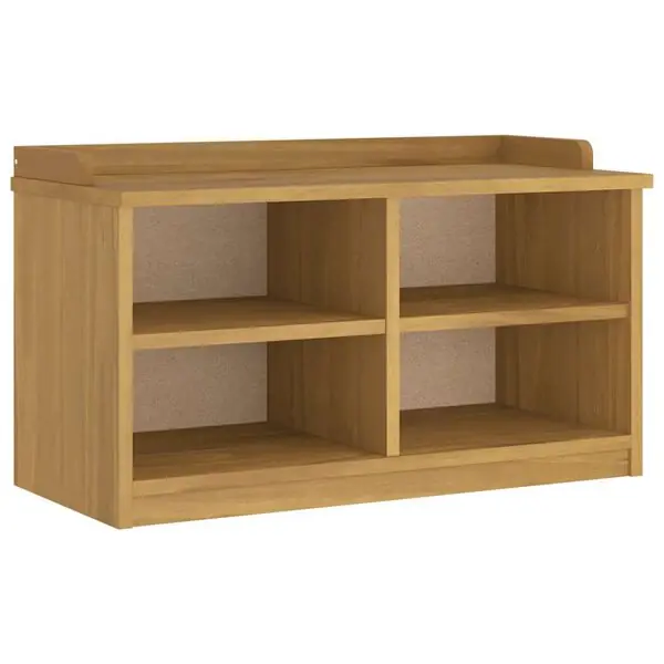 Sista chansen vidaXL Hallbänk SANDNES 87x40x50 cm massiv trä furu