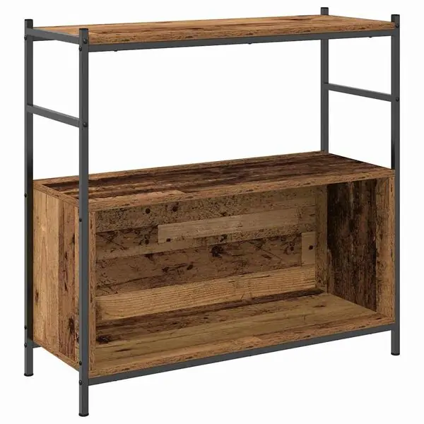 vidaXL Hyllsystem Rökt ek 80 x 30 x 78,5 cm Konstruerat trä Populärt val