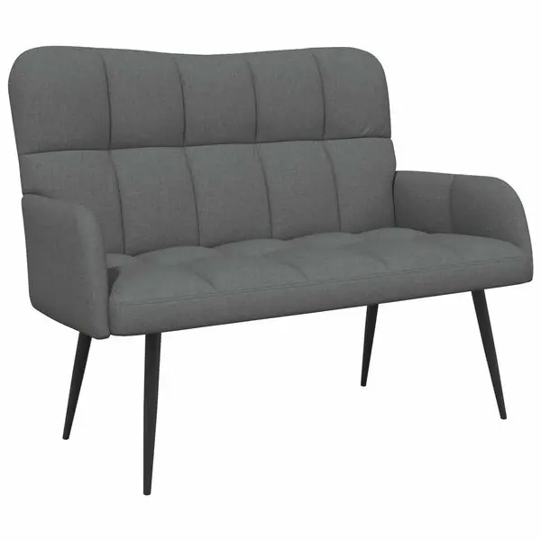 Rabatter vidaXL Tvåsitssoffa Mörkgrå 115 x 61 x 87 cm tyg