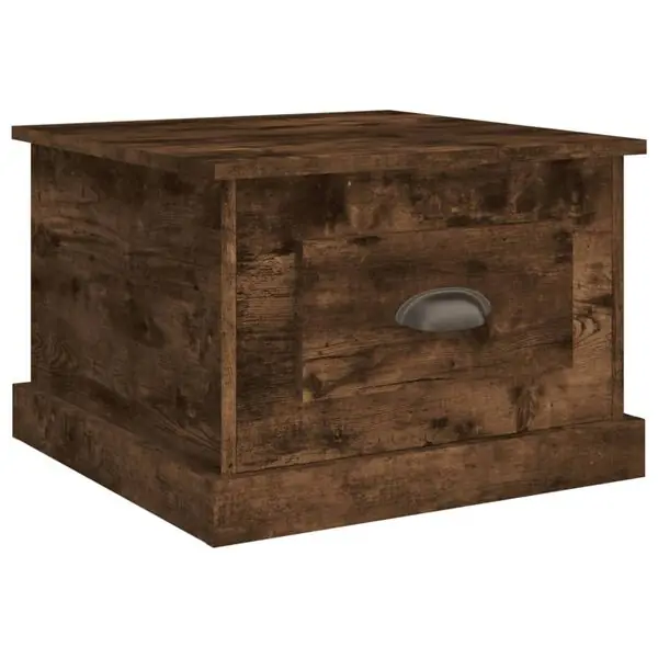 vidaXL Soffbord rökfärgad ek 50x50x35 cm konstruerat trä Reapris