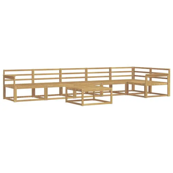 Reapris vidaXL Utomhussoffset 7 pcs Vit 79 x 79 x 37 cm Massivt Akaciaträ