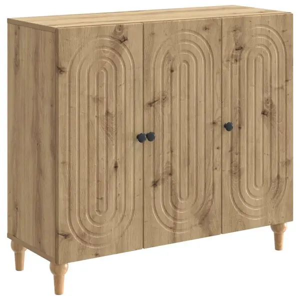 Köp nu vidaXL Sideboard Artisan-ek 89 x 34,5 x 80 cm Konstruerat trä