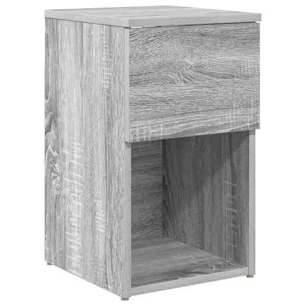 vidaXL Sängskåp Grå sonoma-ek 29 x 31,5 x 49 cm Konstruerat trä Premium