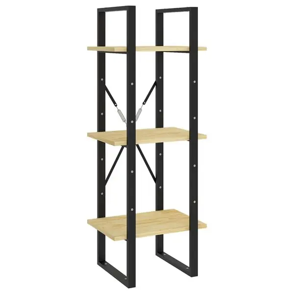 vidaXL Bokhylla 3 hyllplan 40x30x105 cm massiv furu Köp nu