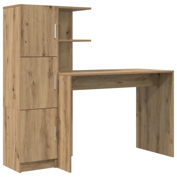 vidaXL Skrivbord 2 pcs Artisan Ek Begränsat antal