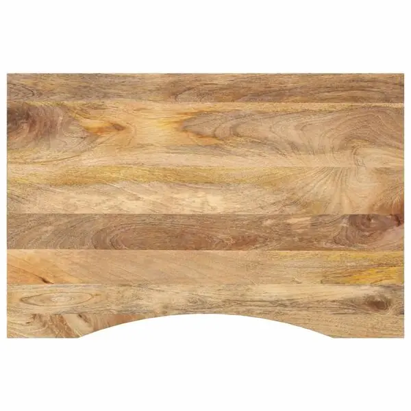 Rabatt vidaXL Skrivbordsskiva med kurva 80x50x2,5 cm massivt grovt mangoträ