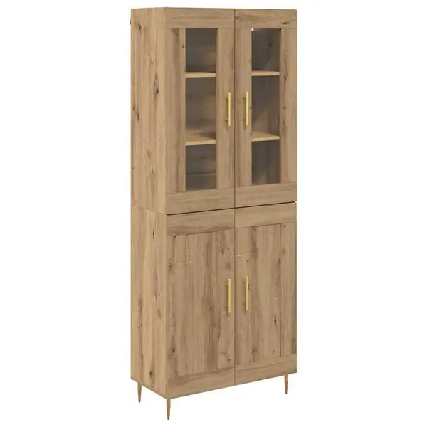 vidaXL Skåp 2 pcs Artisan Ek Konstruerat trä Köp nu
