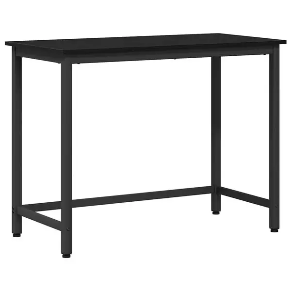 Populär vidaXL bord Svart Ek 80 x 50 x 76,5 cm Konstruerat trä och stål
