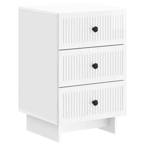 Kundfavorit vidaXL Nattduksbord Vit högglans 43 x 41 x 66,5 cm Konstruerat trä