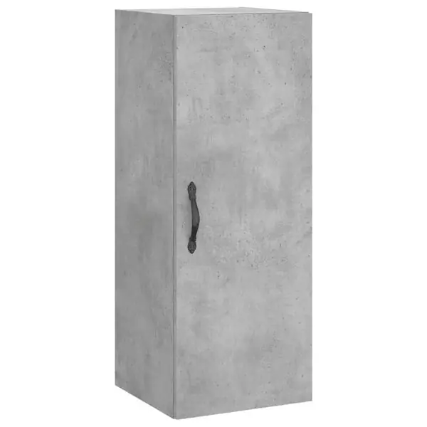 vidaXL Väggskåp betonggrå 34,5x34x90 cm konstruerat trä Billigare