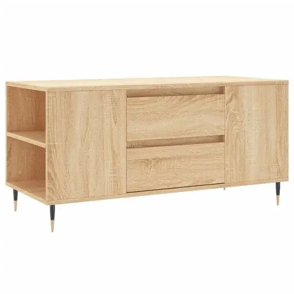 vidaXL Soffbord sonoma-ek 102x44,5x50 cm konstruerat trä Kampanjpris