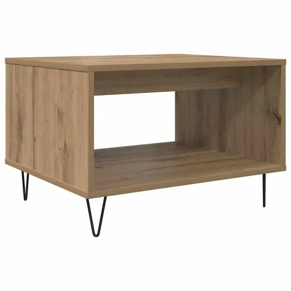 Billigare vidaXL Kaffeebord artisan ek 60 x 50 x 40 cm Konstruerat trä