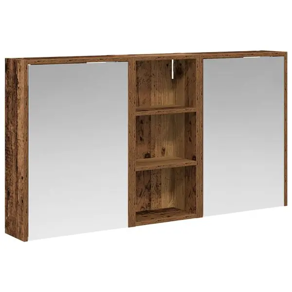Utförsäljning vidaXL Badrumsskåpsset för 3 pcs 116 x 16 x 62,5 cm Konstruerat trä
