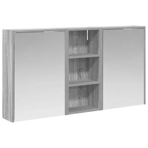 vidaXL Badrumsskåpsset för 3 pcs 116 x 16 x 62,5 cm Konstruerat trä Lågt pris